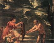 萨尔瓦多 罗萨 : Odysseus and Nausicaa